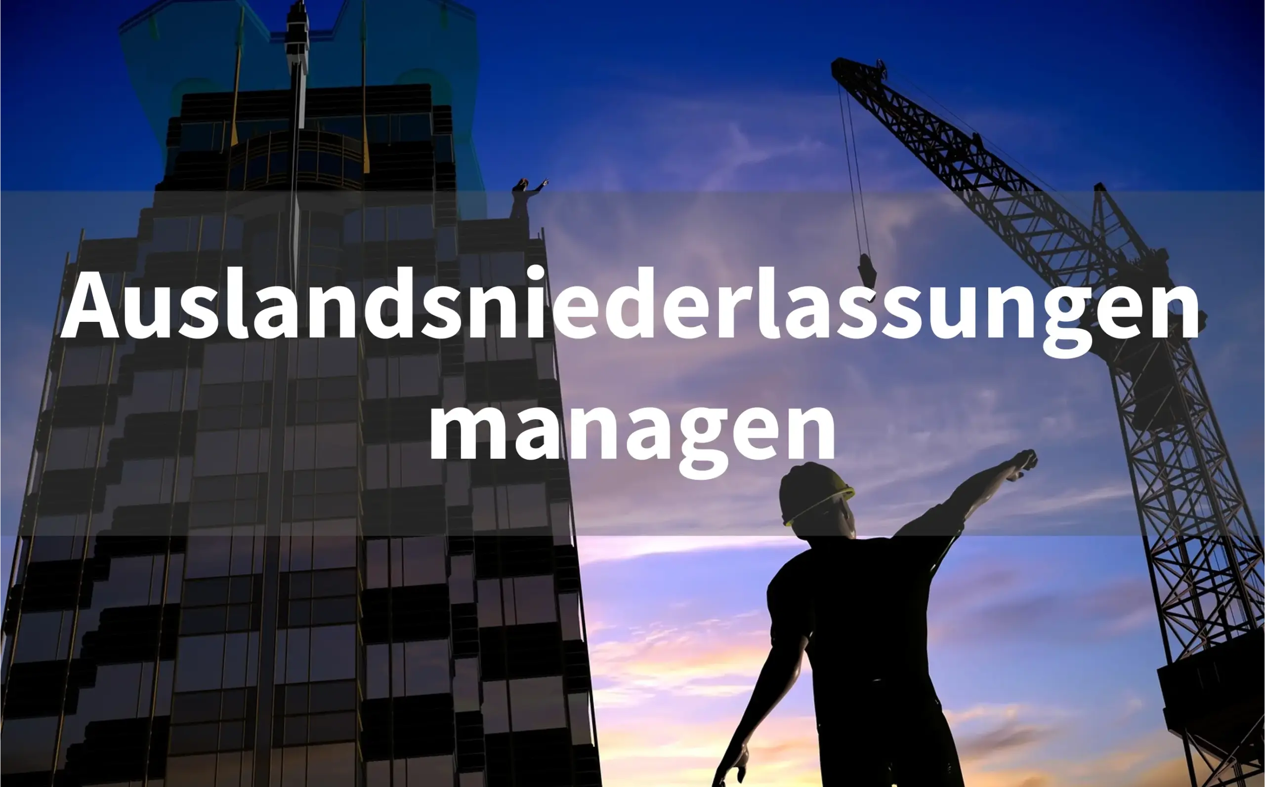 Auslandsniederlassungen managen Seminar
